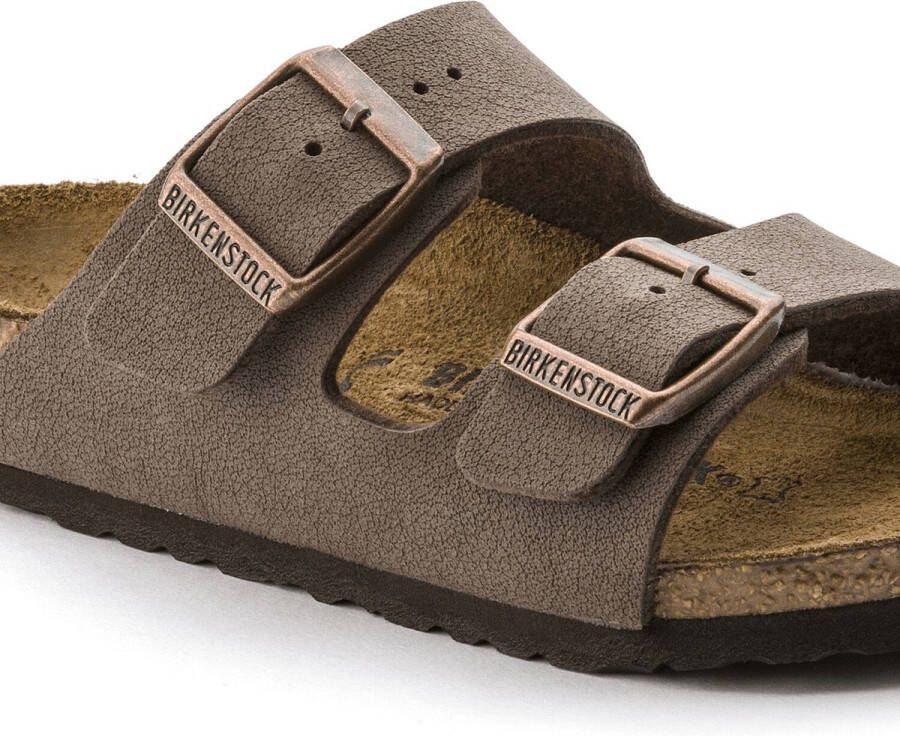 Birkenstock Arizona Kids Slippers Mocha Regular fit | Bruin | Imitatieleer - Foto 3