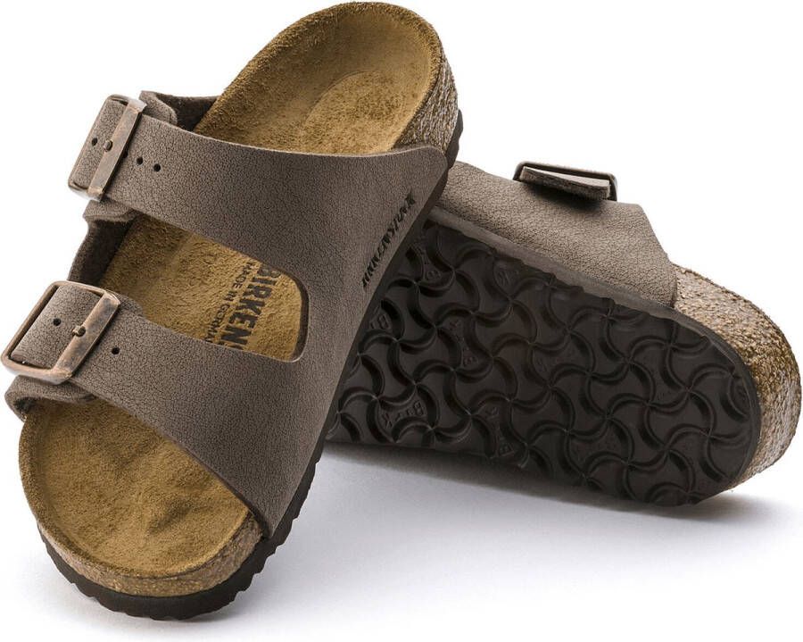 Birkenstock Arizona Kids Slippers Mocha Regular fit | Bruin | Imitatieleer - Foto 4