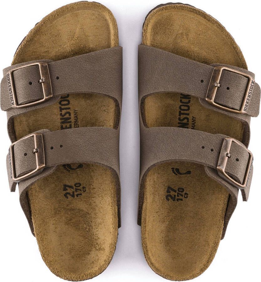 Birkenstock Arizona Kids Slippers Mocha Regular fit | Bruin | Imitatieleer - Foto 5