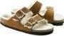 Birkenstock Arizona Shearling Dames Slippers Mink Regular fit | Bruin | Suède - Thumbnail 12