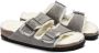 Birkenstock Arizona Shearling Slippers Stone Coin Narrow fit | Grijs | Suède - Thumbnail 7