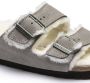 Birkenstock Arizona Shearling Slippers Stone Coin Narrow fit | Grijs | Suède - Thumbnail 20