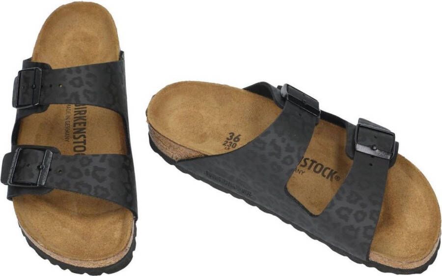 Birkenstock Arizona Leopard Black Narrow BF Sandalen met Luipaardprint 35 Zwart - Foto 10