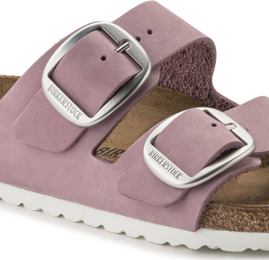 Birkenstock Arizona nubuck Big Buckle roze narrow sandalen dames (1022161)