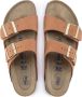 Birkenstock Arizona Slippers Ginger Brown Narrow fit | Cognac | Imitatieleer - Thumbnail 11