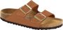 Birkenstock Arizona Slippers Ginger Brown Narrow fit | Cognac | Imitatieleer - Thumbnail 15