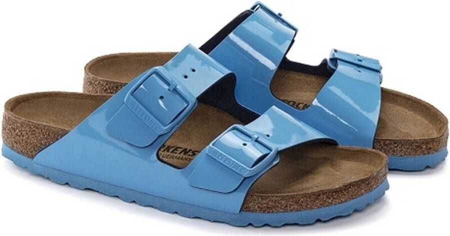 Birkenstock Arizona Sandalen blauw Lak Dames