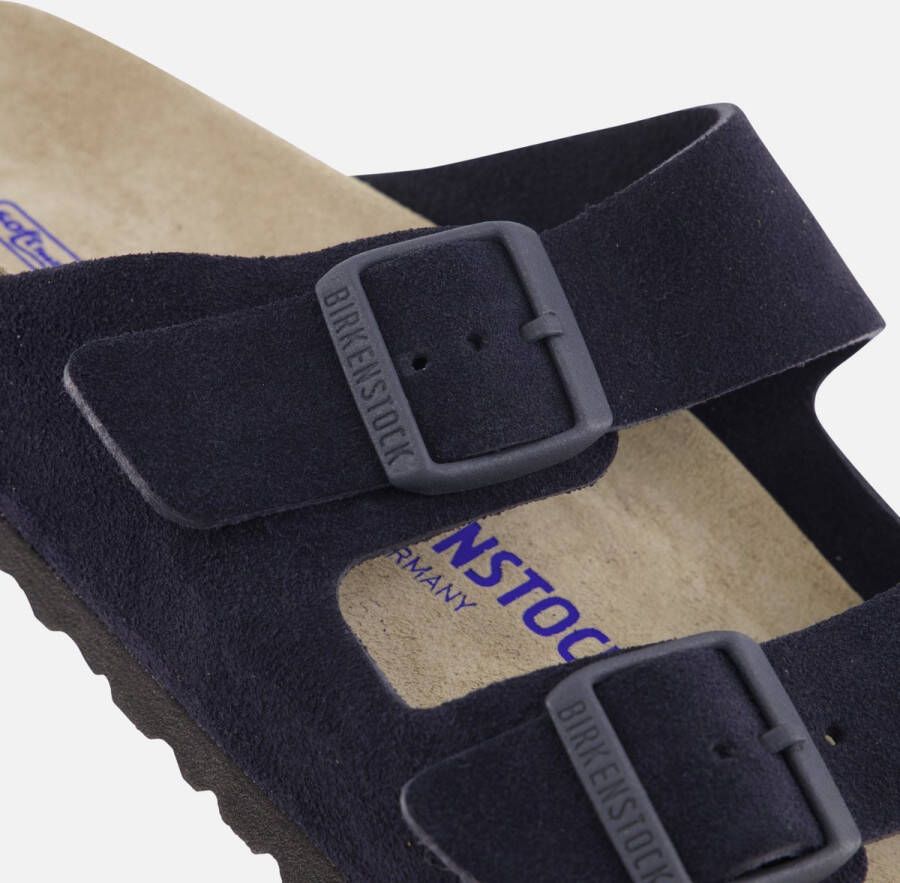 Birkenstock Arizona Sandalen blauw Suede