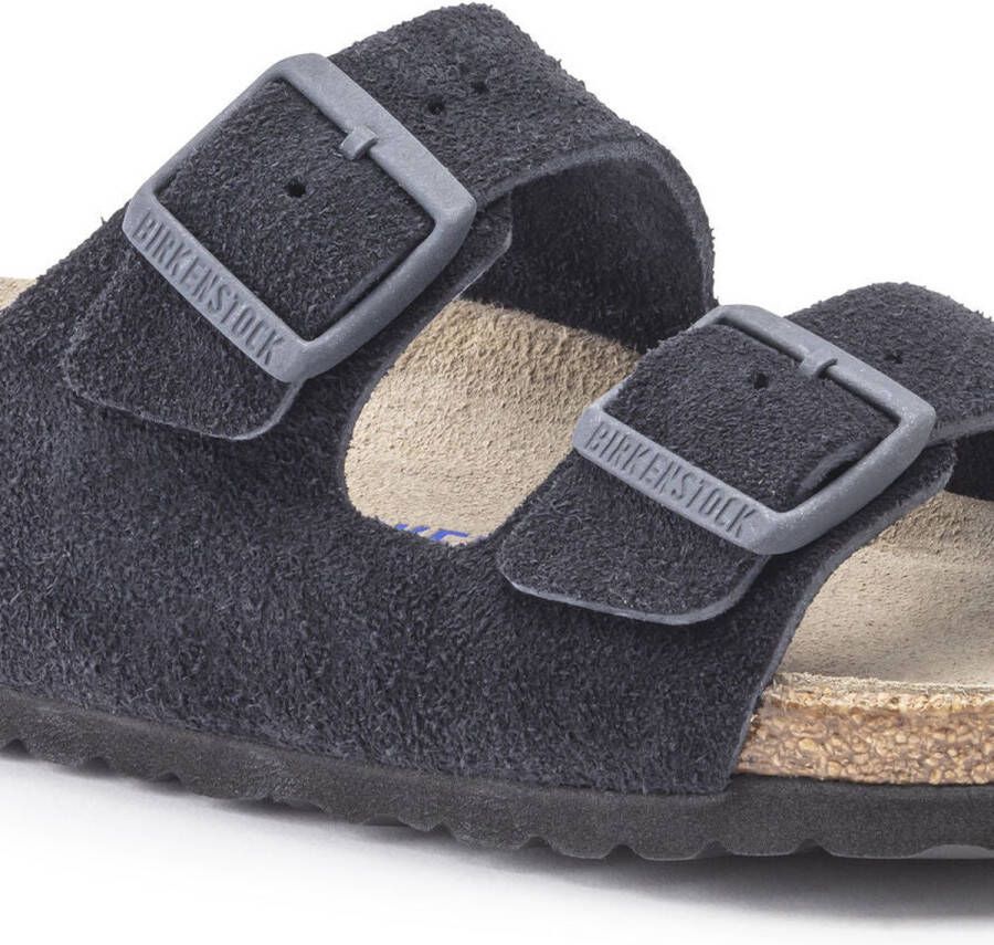 Birkenstock Arizona Sandalen blauw Suede