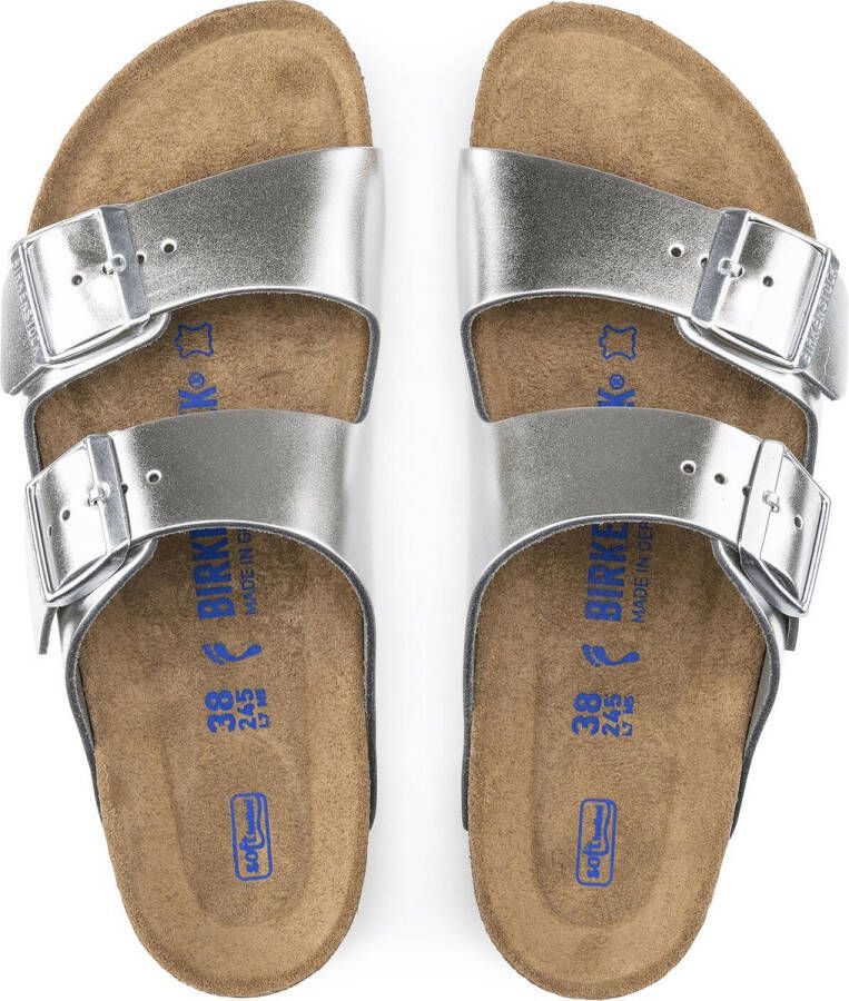 Birkenstock Arizona Sandalen Zilver Man
