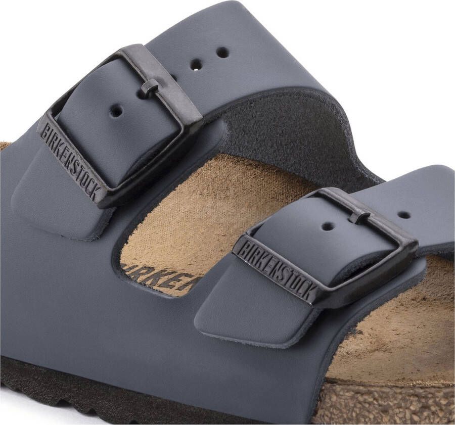 Birkenstock Arizona Slippers Blauw Natuurleer Regular Fit