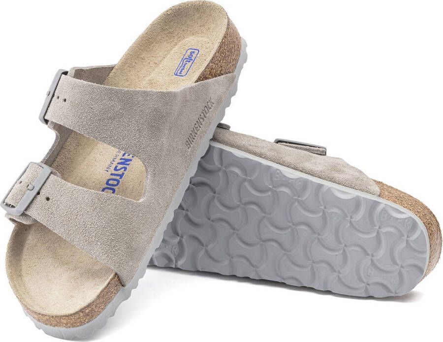 Birkenstock Arizona Slippers Stone Coin Regular fit | Grijs | Suède - Foto 11