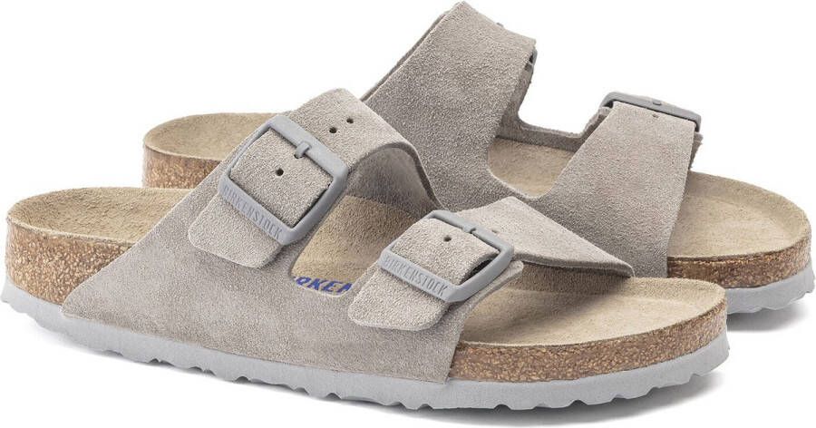 Birkenstock Arizona Slippers Stone Coin Regular fit | Grijs | Suède - Foto 8