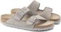 Birkenstock Arizona Slippers Stone Coin Regular fit | Grijs | Suède - Thumbnail 8