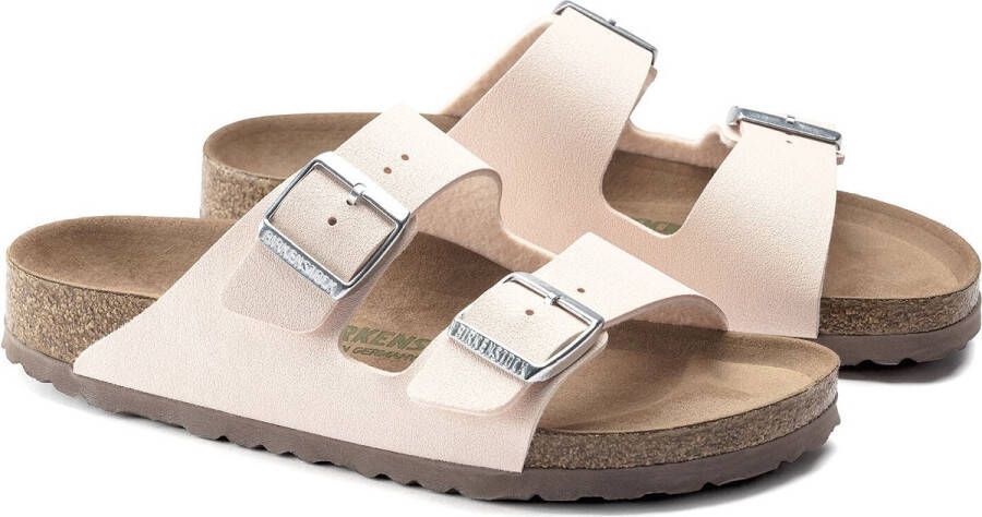 Birkenstock Arizona Slippers Light Rose Narrow-fit Roze Imitatieleer