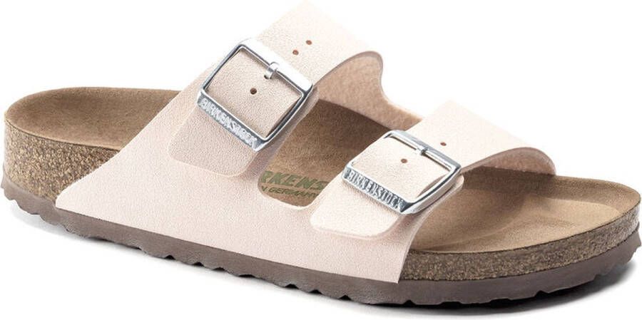 Birkenstock Arizona Slippers Light Rose Narrow-fit Roze Imitatieleer
