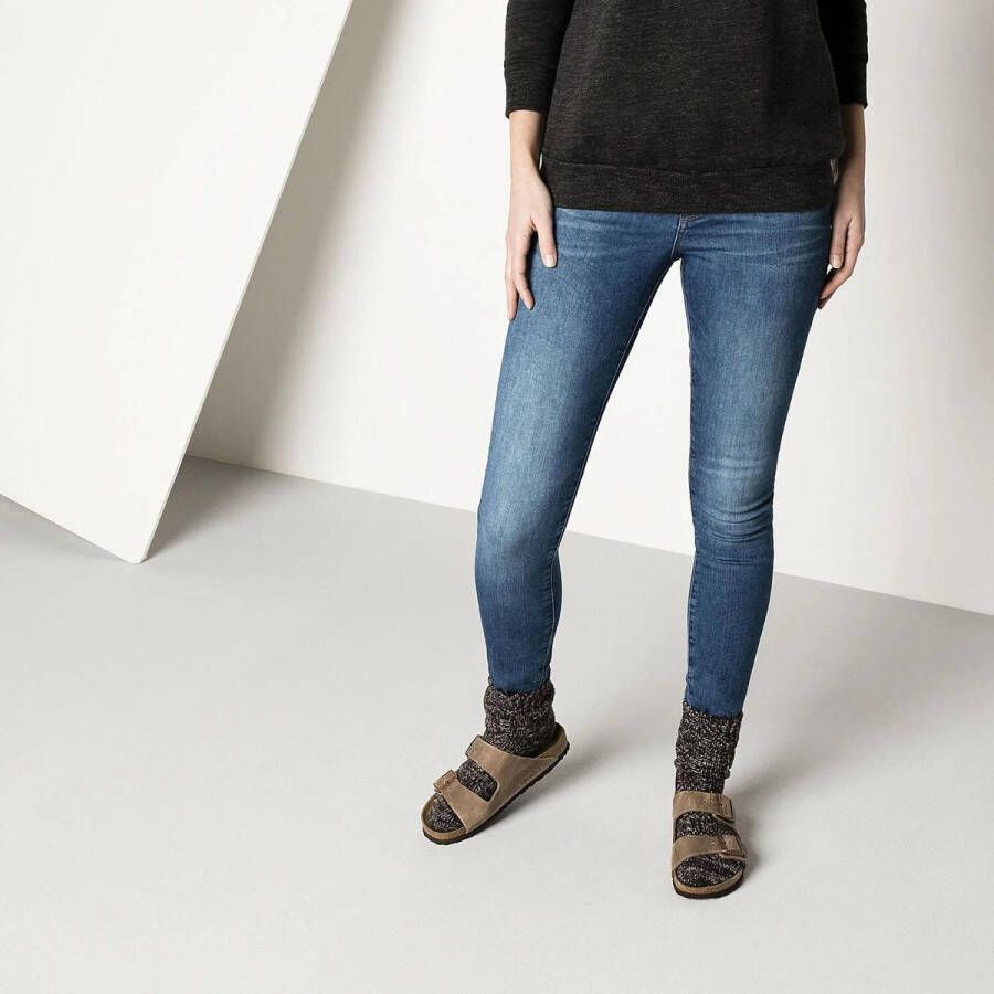 Birkenstock Arizona Slippers Tobacco Brown Regular-fit Bruin Nubuck