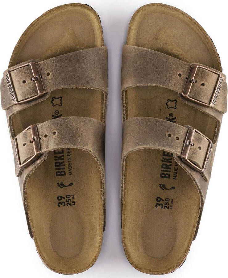 Birkenstock Arizona Slippers Tobacco Brown Regular-fit Bruin Nubuck - Foto 3