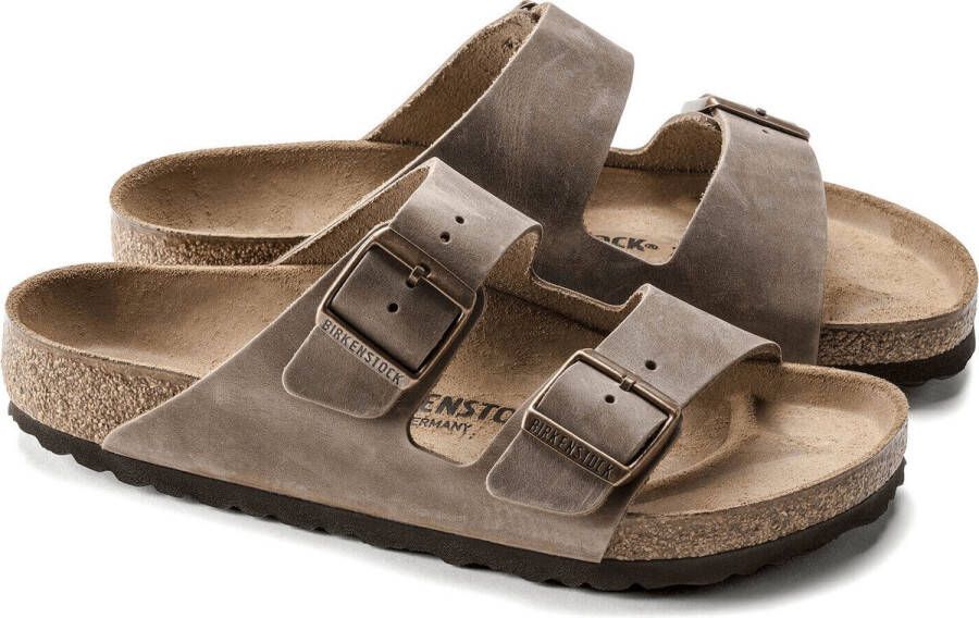 Birkenstock Arizona Slippers Tobacco Brown Regular-fit Bruin Nubuck - Foto 6