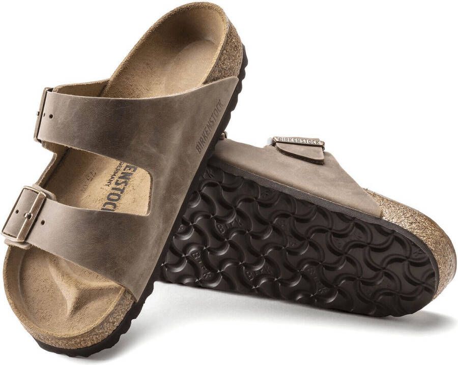 Birkenstock Arizona Slippers Tobacco Brown Regular-fit Bruin Nubuck - Foto 5