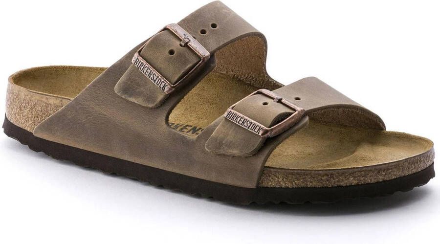 Birkenstock Arizona Slippers Tobacco Brown Regular-fit Bruin Nubuck - Foto 7