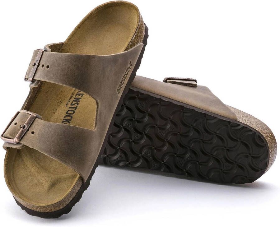 Birkenstock Arizona Slippers Tobacco Brown Regular-fit Bruin Nubuck - Foto 4
