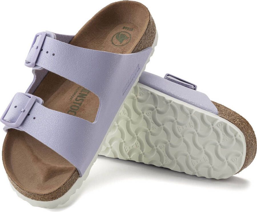 Birkenstock Arizona Vegan Slippers Dames Lavendeer Fog Narrow-fit