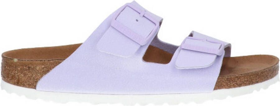 Birkenstock Arizona Vegan Slippers Dames Lavendeer Fog Narrow-fit