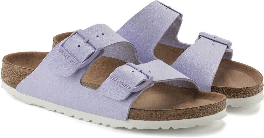 Birkenstock Arizona Vegan Slippers Dames Lavendeer Fog Narrow-fit