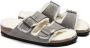 Birkenstock Arizona Shearling Slippers Stone Coin Narrow fit | Grijs | Suède - Thumbnail 43