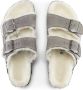 Birkenstock Arizona Shearling Slippers Stone Coin Narrow fit | Grijs | Suède - Thumbnail 46