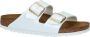 Birkenstock Arizona Grote Gesp Patent Witte Slippers Birko Flor Patent Streetwear - Thumbnail 74
