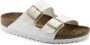 Birkenstock Arizona Grote Gesp Patent Witte Slippers Birko Flor Patent Streetwear - Thumbnail 85
