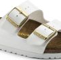 Birkenstock Arizona Grote Gesp Patent Witte Slippers Birko Flor Patent Streetwear - Thumbnail 90
