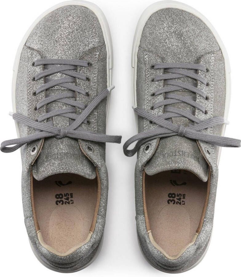 Birkenstock Bend narrow zilver metallic sneakers dames (1017742)