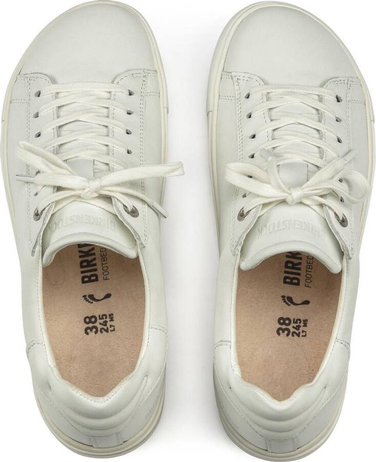 Birkenstock Witte Leren Sneakers met Verwijderbaar Kurk-Latex Voetbed White - Foto 8