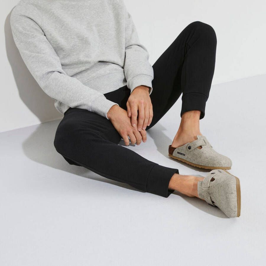 Birkenstock Boston BS Unisex slof grijs Schoenen