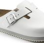 Birkenstock Klassieke Unisex Klomp Boston BS Wit Unisex - Thumbnail 2