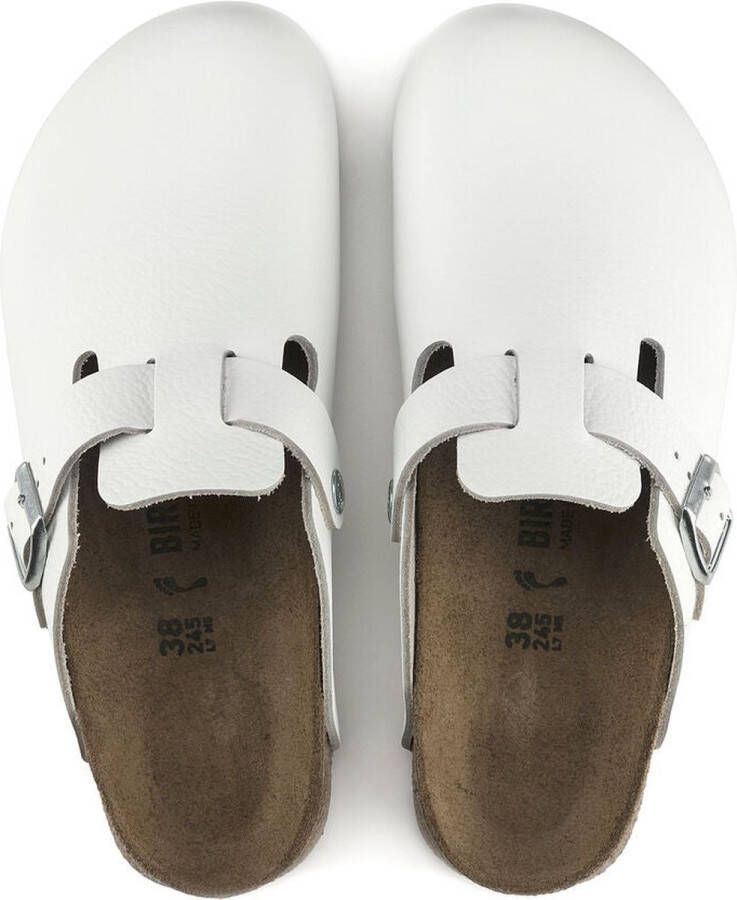 Birkenstock Klassieke Unisex Klomp Boston BS Wit Unisex - Foto 4