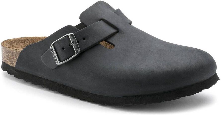 Birkenstock Boston FL Narrow Unisex Clogs Black