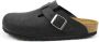 Birkenstock Boston Black narrow Fettleder Oiled Leather Unisex Pantoffels Zwart - Thumbnail 9