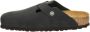 Birkenstock Boston Black narrow Fettleder Oiled Leather Unisex Pantoffels Zwart - Thumbnail 10
