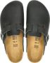 Birkenstock Boston Black narrow Fettleder Oiled Leather Unisex Pantoffels Zwart - Thumbnail 11