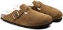 Birkenstock BOSTON SHEARLING SUEDE LEATHER Dames pantoffelsHeren pantoffels Cognac - Thumbnail 9