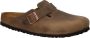 Birkenstock Boston Tabacco Brown narrow Fettleder Oiled Leather Unisex Pantoffels Tabacco Brown - Thumbnail 11
