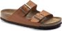Birkenstock Arizona Slippers Ginger Brown Narrow fit | Cognac | Imitatieleer - Thumbnail 8
