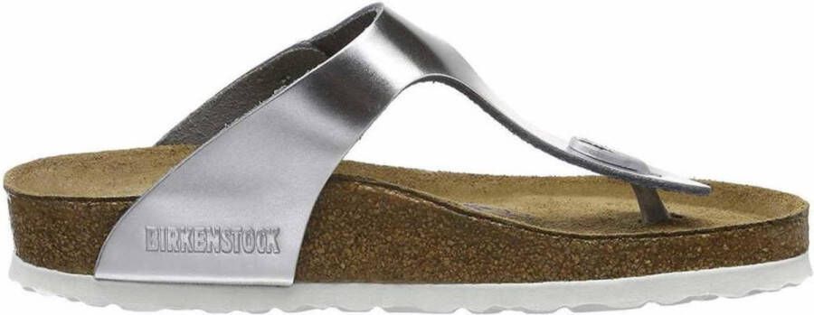 Birkenstock Gizeh Dames Slippers Metallic Silver Regular fit | Zilver | Leer - Foto 14