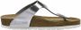 Birkenstock Gizeh Dames Slippers Metallic Silver Regular fit | Zilver | Leer - Thumbnail 14