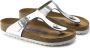 Birkenstock Gizeh Dames Slippers Metallic Silver Regular fit | Zilver | Leer - Thumbnail 15