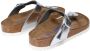 Birkenstock Gizeh Dames Slippers Metallic Silver Regular fit | Zilver | Leer - Thumbnail 8